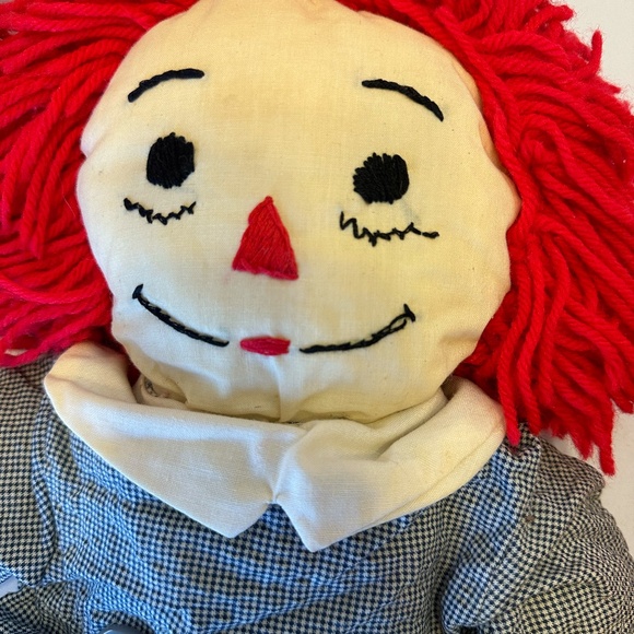 Vintage Raggedy Ann and Andy Handmade doll set  OOAK Plush Soft Toy Stuffed Dol - Picture 8 of 10